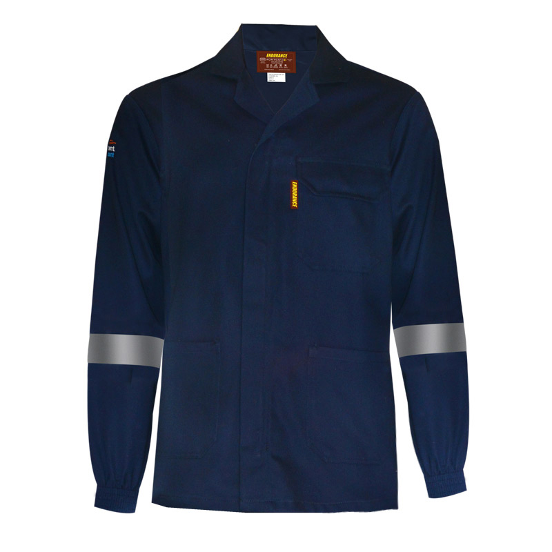 Endurance Navy Blue D59 Flame/Acid Conti Jacket (with Reflective) FTS