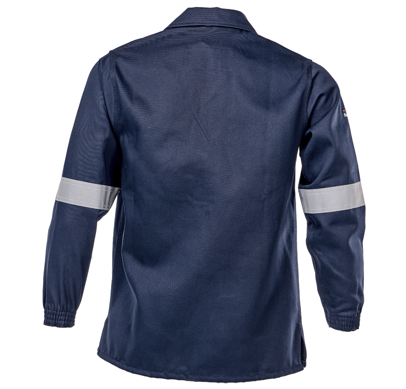Vulcan Navy Blue D59 Flame/Acid Conti Jacket (with Reflective)