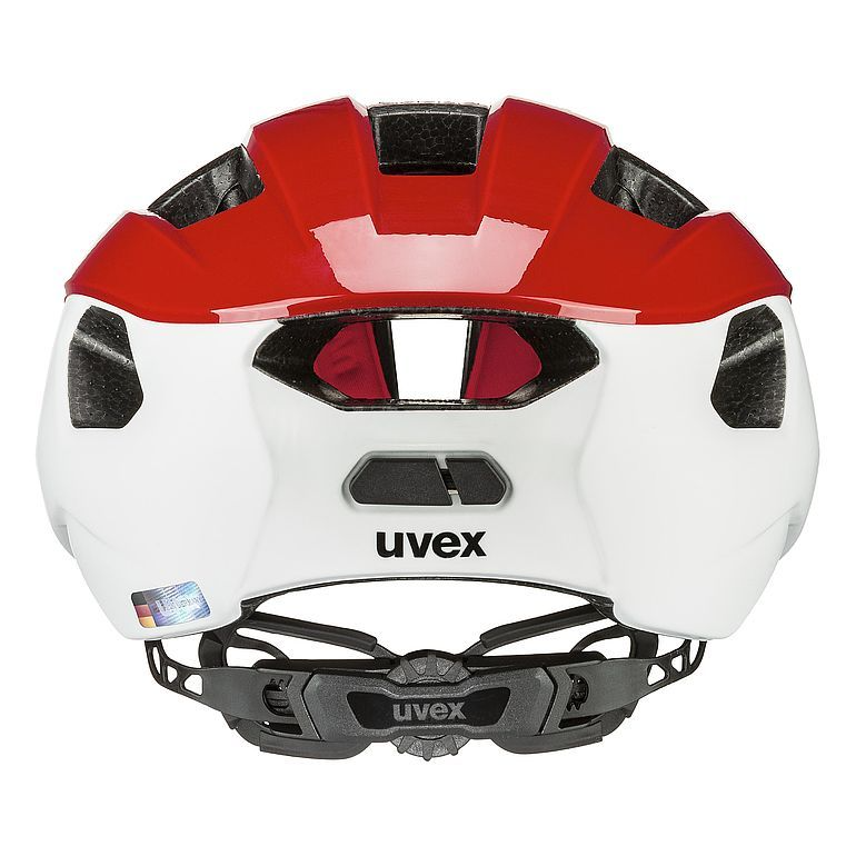 uvex rise cc cycling helmet red white