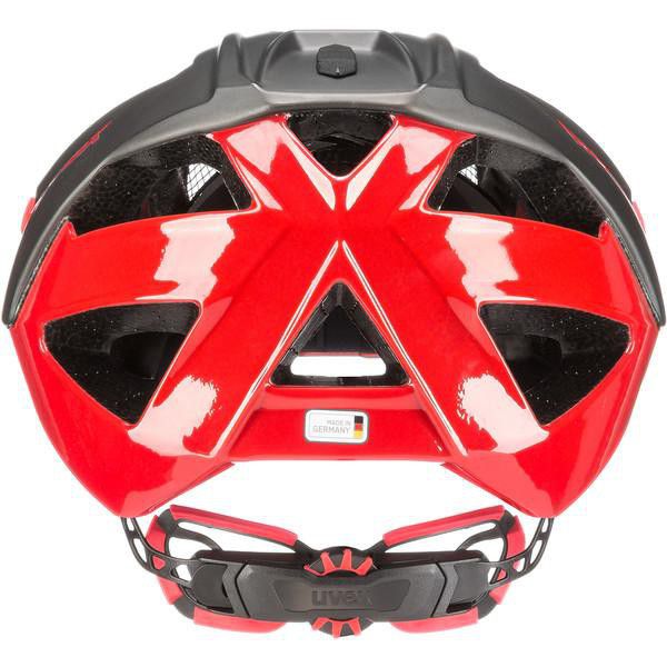 uvex Grey-Red Quatro Cycling Helmet