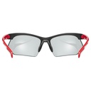 uvex Sportstyle 802 V - Black Red White Variomatic Smoke Glasses