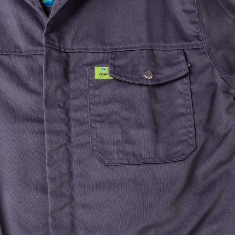 Titan Premium Navy Blue Workwear Jacket (with Reflective)