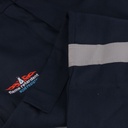 Endurance Navy Blue D59 Flame/Acid Boilersuit (with Reflective)