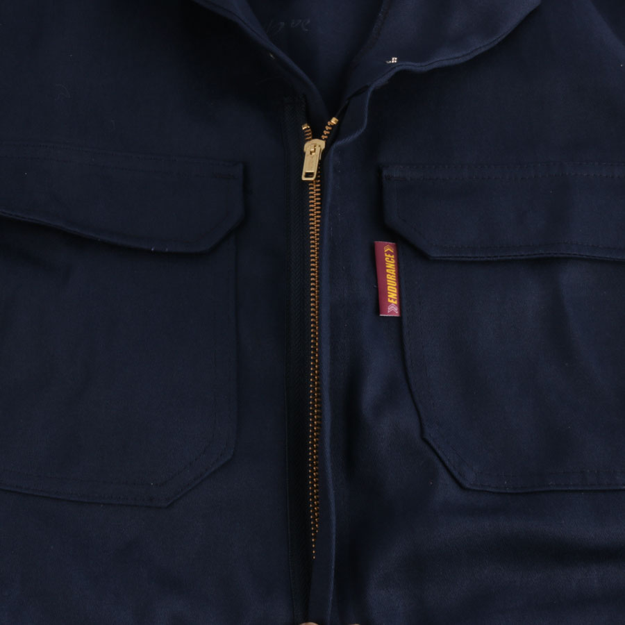 Endurance Navy Blue D59 Flame/Acid Boilersuit (with Reflective)