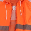 Reflective Orange Rubberised Rainsuit