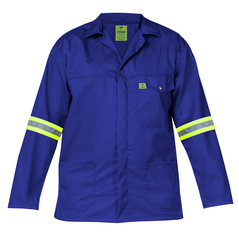 Titan Premium Royal Blue Workwear Jacket (with Reflective)