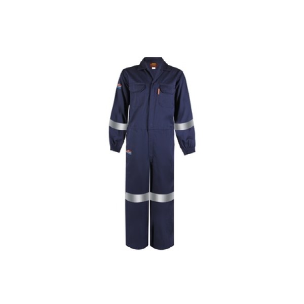 Endurance Navy Blue D59 Flame/Acid Boilersuit (with Reflective)