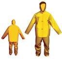 [KVY-PRS300YEL-L] 2 Piece PVC Rainsuit - Yellow (L)