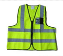[JPL-RE-VELIVA-2XL] Value Lime Reflective Vest with Zip and ID Pouch (2XL)