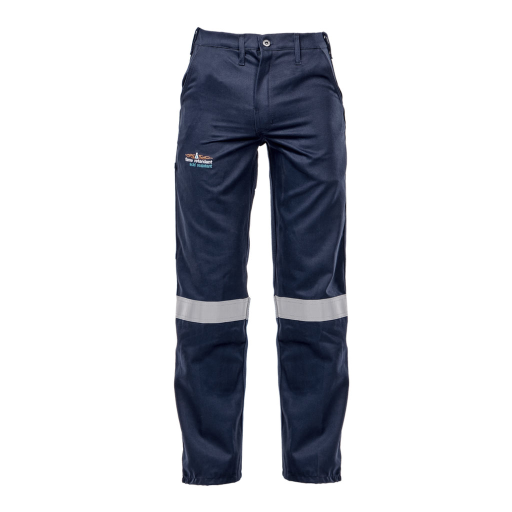 Vulcan Navy Blue D59 Sasol Spec Flame/Acid Conti Pants (with Reflective)