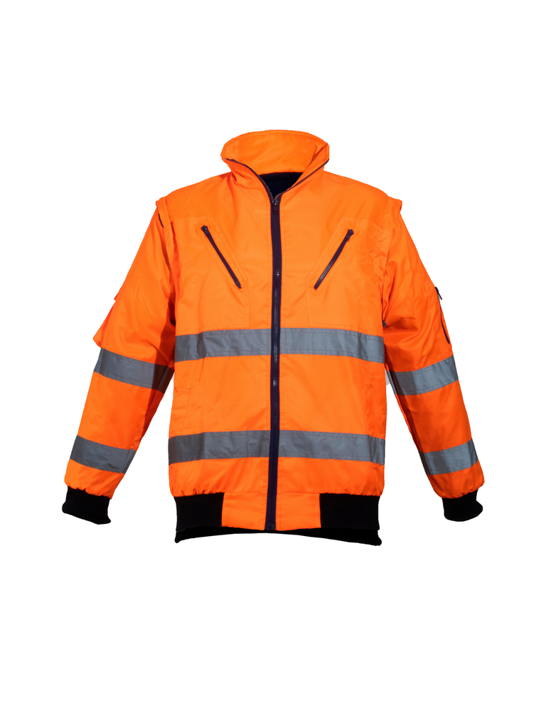 Vulcan Premium Hi viz Winter Bunny Jacket - Orange