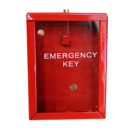 Metal key boxes with glass