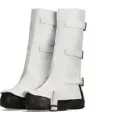 Rebel Chrome leather knee spats