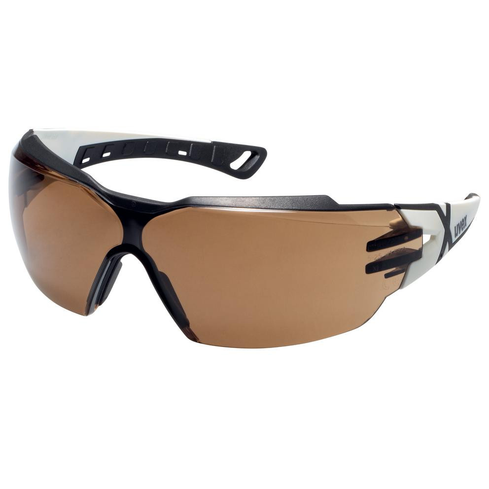 uvex pheos cx2 white/black frame + lens PCsunglare filter CBR23