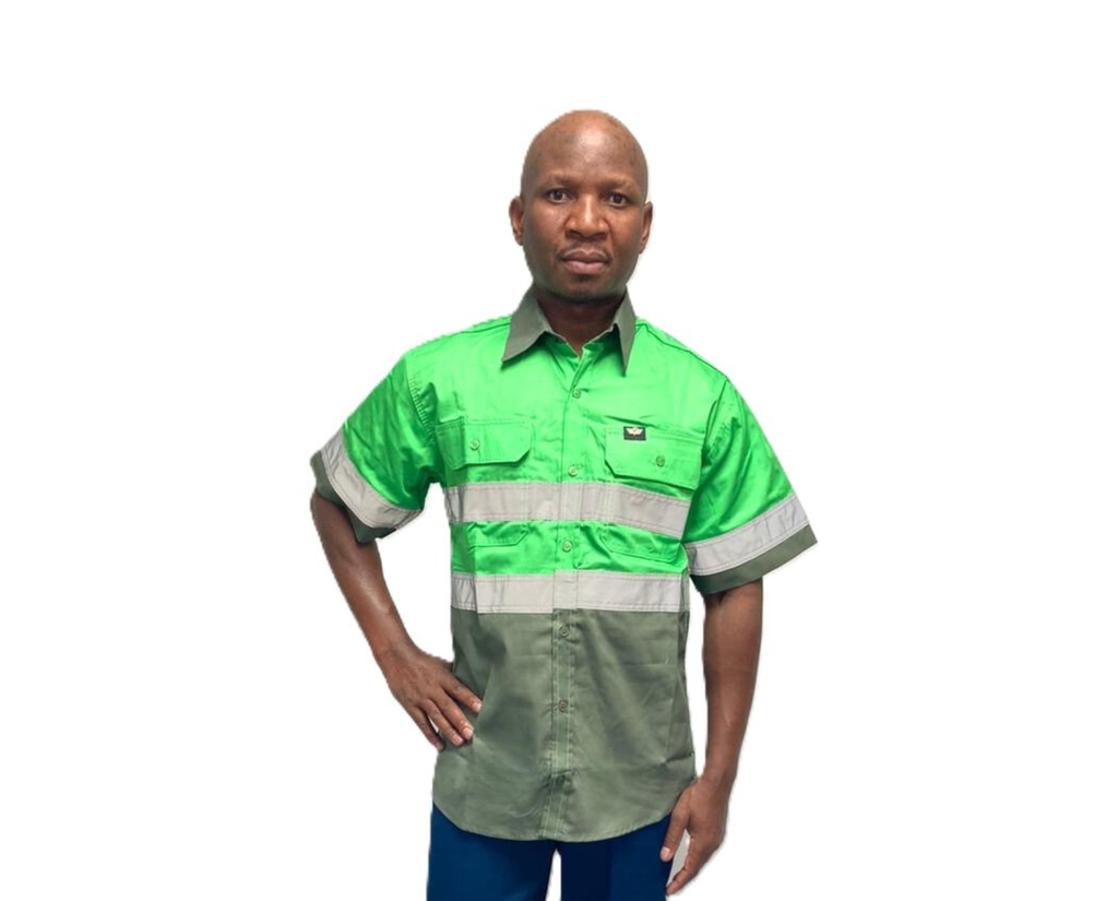 Vulcan Premium Mining S/S Shirt Vented-Apple/Fatigue