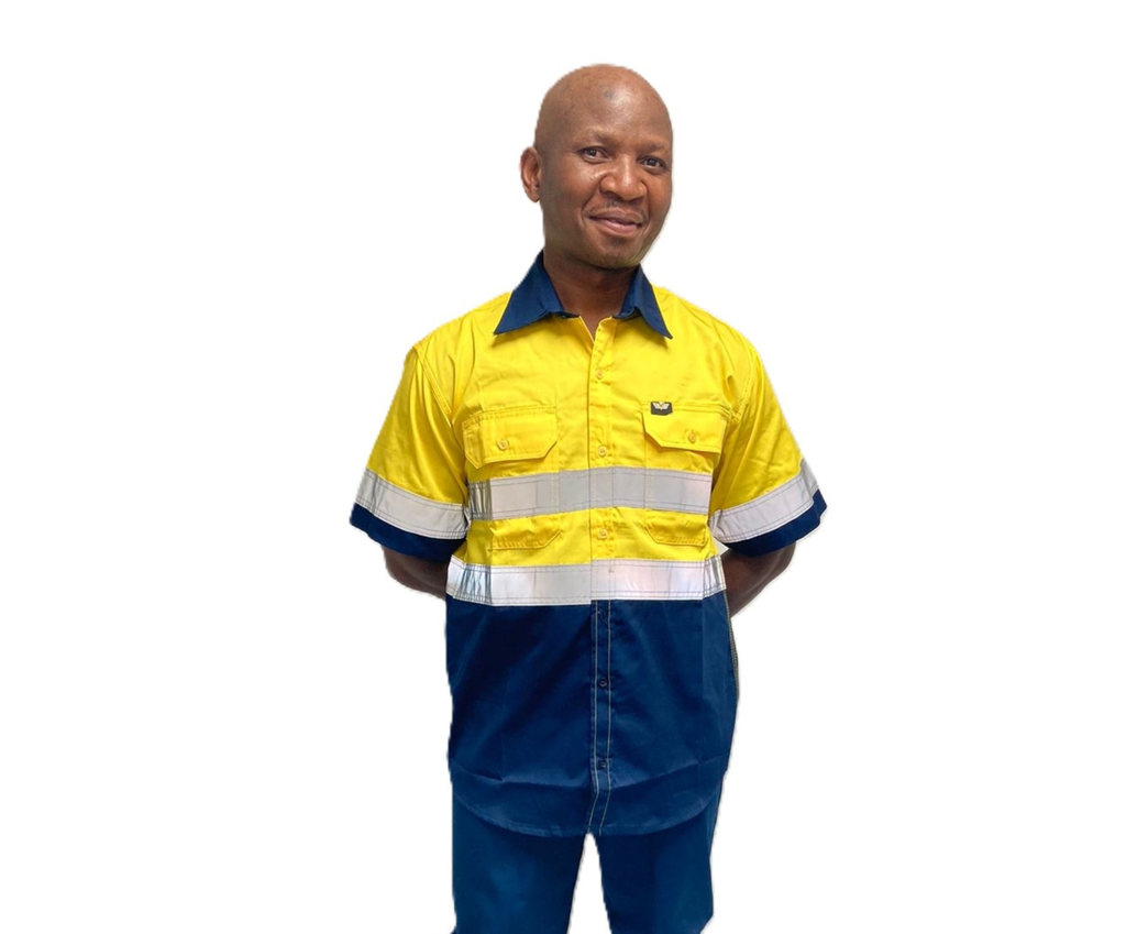 Vulcan Premium Mining S/S Shirt Vented-Yell/Nvy