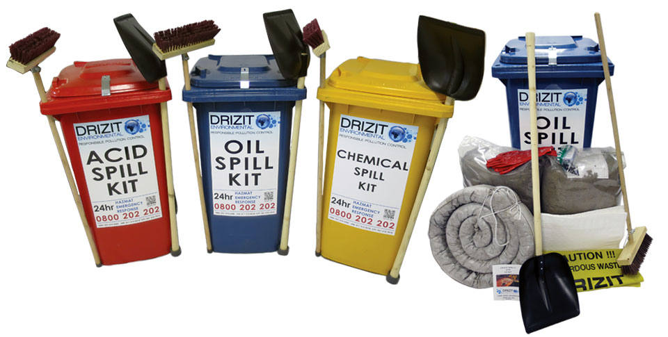 Drizit Acid Wheely Bin Spill Kit (240L)
