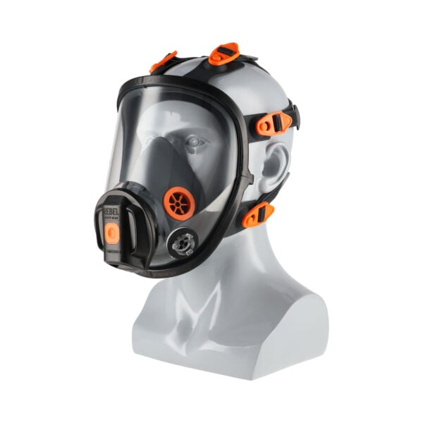REBEL Full Face Mask Respirator Double Cartridge