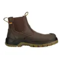 Rebel Crazy Horse Chelsea Safety Boot RE652 - Brown