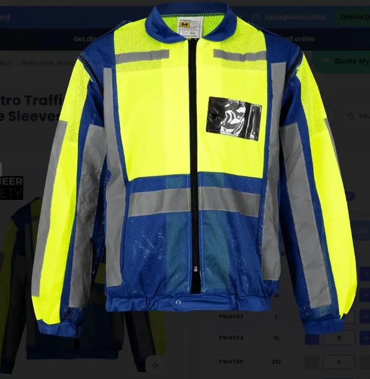 Metro Reflective Jacket Detachable Sleeve Lime/Navy 