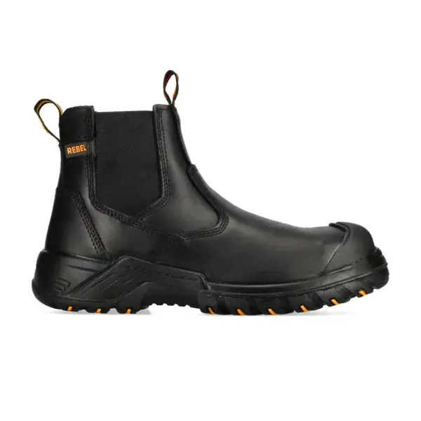 Rebel Crazy Horse Chelsea Boot - Black