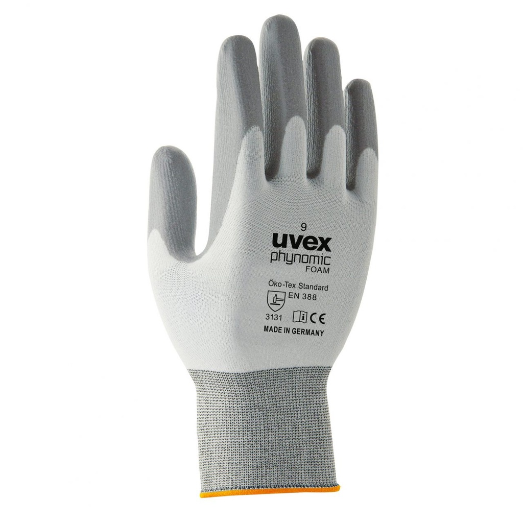 uvex phynomic m1 foam dry safety gloves