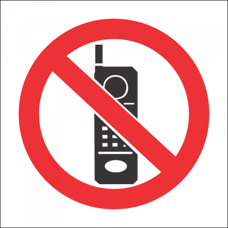 Sign Cellphone Prohibit 290X290
