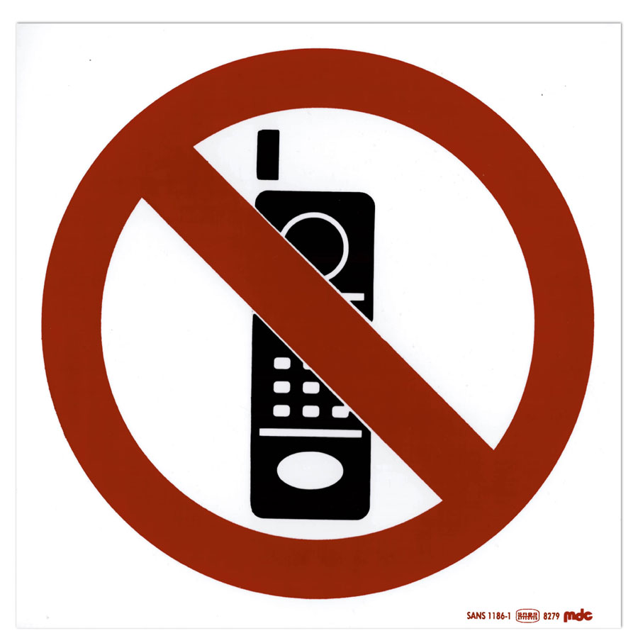 Sign Cellphone Prohibit 190x190