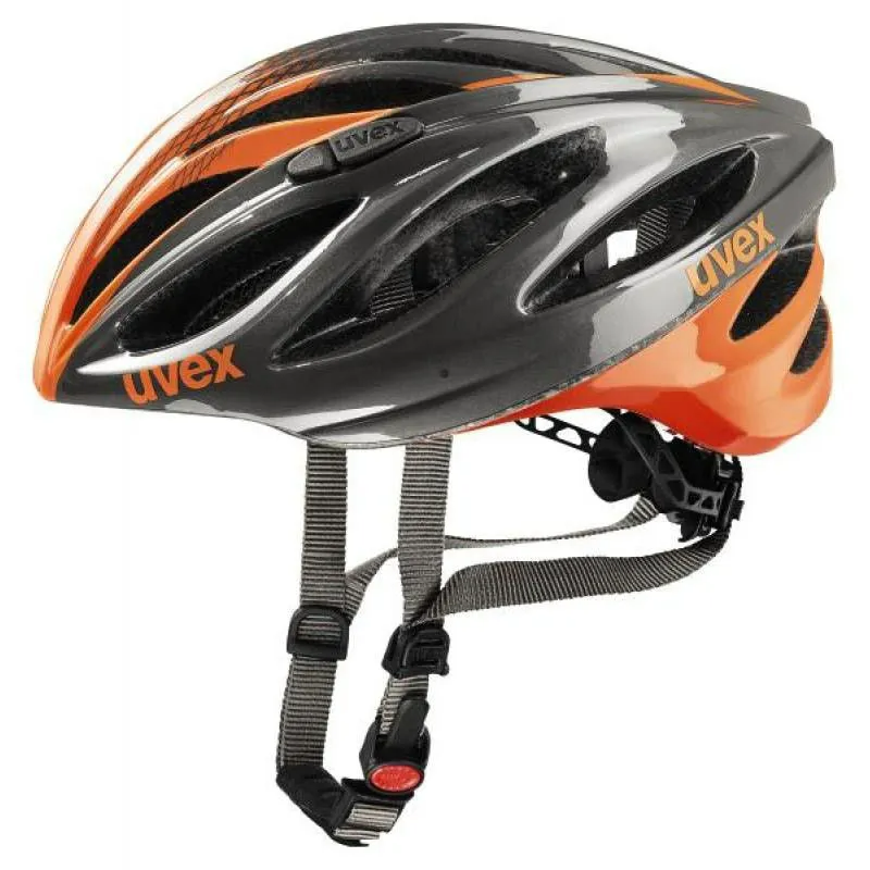 uvex Grey-Neon Orange Boss Race Helmet 52-56
