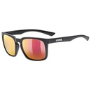 uvex lgl 35- black mat/ mir. red sunglasses