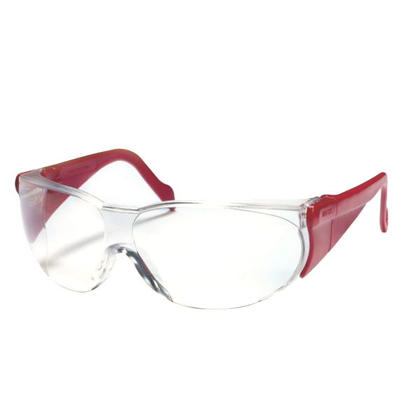 uvex rite fit clear a/scratch spec (red)