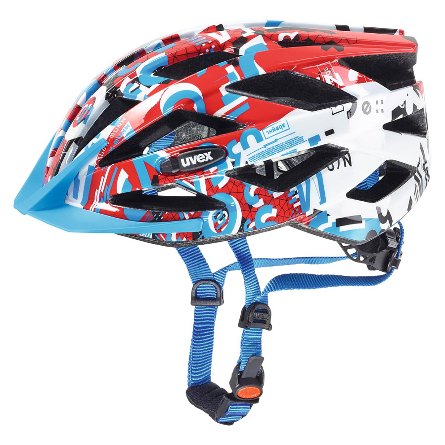 uvex white-red air wing helmet