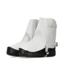 REBEL Chrome Leather Ankle Spats(Plastic Buckle)
