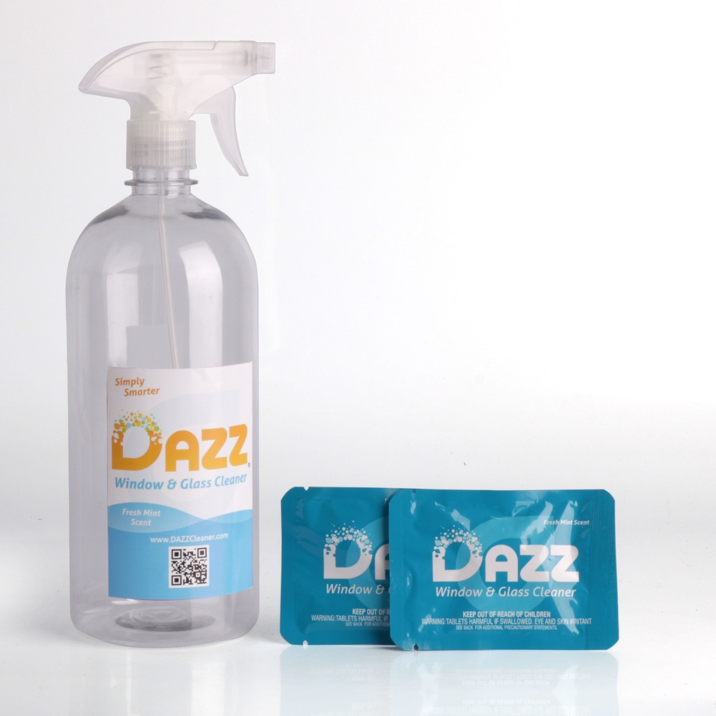 DAZZ Window & Glass Cleaner Tablet  Starter Kit