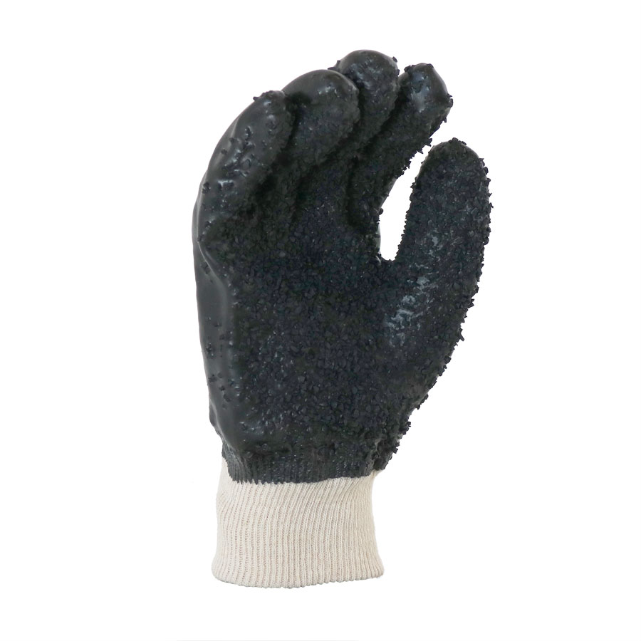 Dromex Black Chip Palm Pvc Glove
