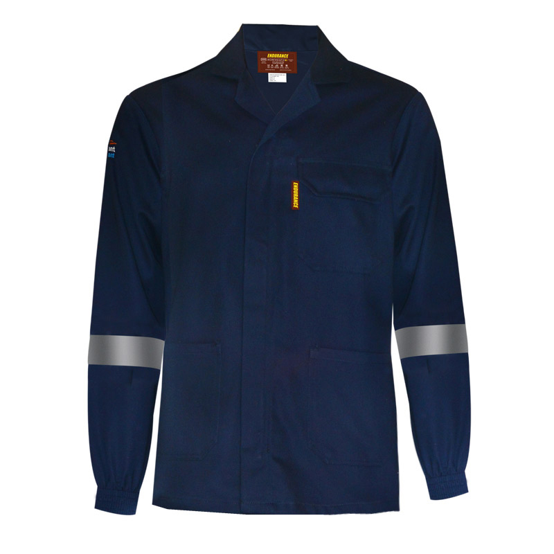 Endurance Navy Blue D59 Flame/Acid Conti Jacket (with Reflective)