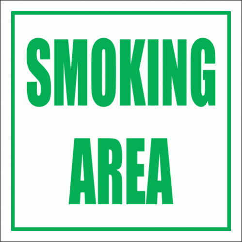 Designated Smoking Area 290x290