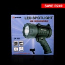 Zartek USB Rechargeable LED Spotlight Torch