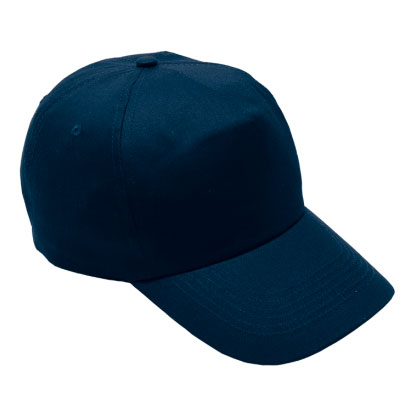 [HW001] Barron Navy 5 Panel Cotton with Hard Front Cap