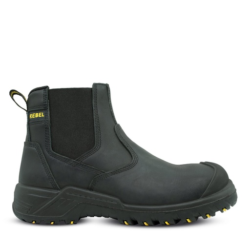 [RE652BK] Rebel Crazy Horse Chelsea Boot - Black