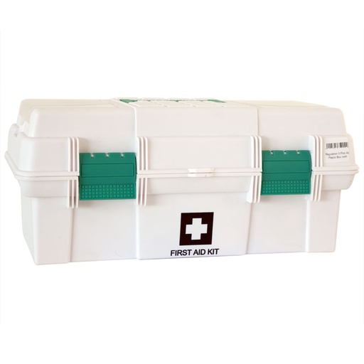 [FPWFAB10C5] Regulation 3 First Aid Plastic Box (with content)