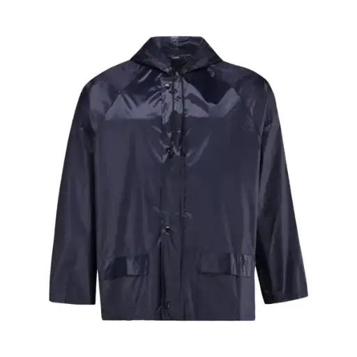 REBEL AquaSkin Rubberised Navy Rainsuit