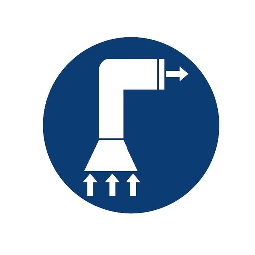 [TGA290MV13] Sign Air Extraction To Be Worn 290X290