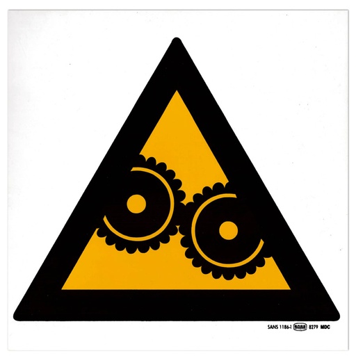 [TGA290WW17] Sign Warning Moving Machinery 290x290