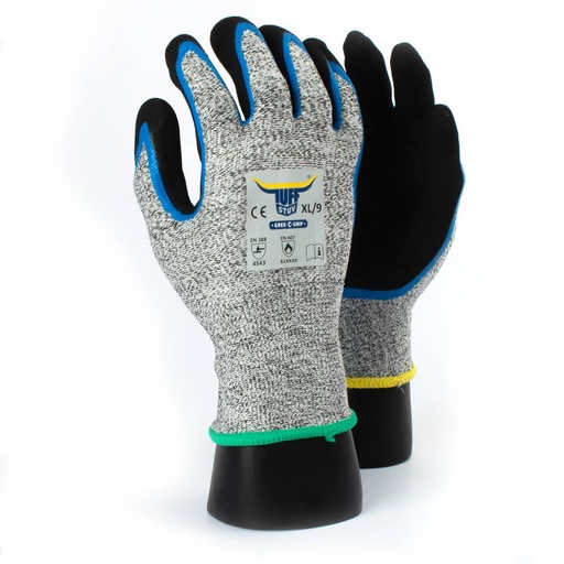 [GTA-GSE5660510] Tuff Stuv Gree-C-Grip Cut 5 Glove