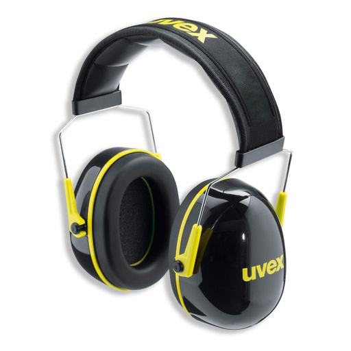 [NUA2600002] Uvex K2 Earmuff Black/Yellow