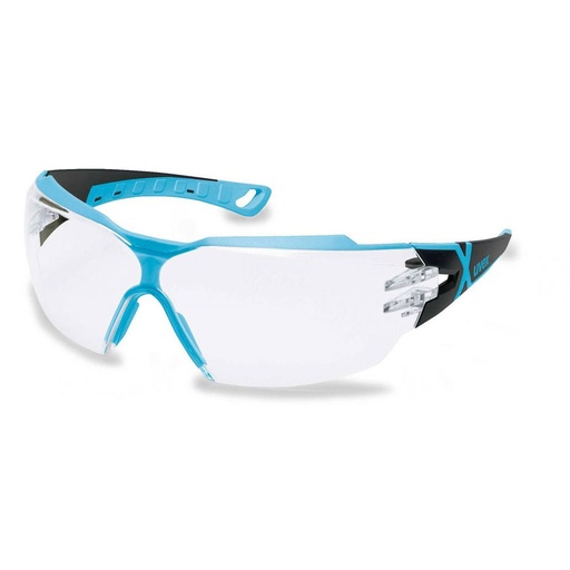 [9198256] uvex pheos clear with blue arms safety specs