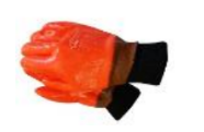 [G041] Pioneer Orange Freezer Glove Knit Wrist  High Visibility
