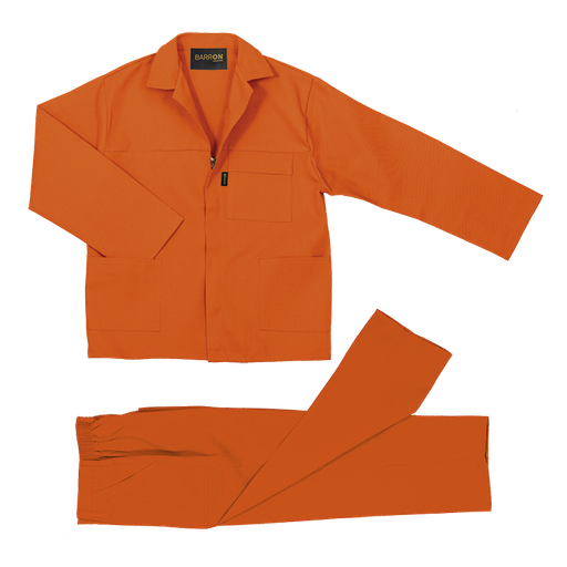 [WZOCS-BPC] Barron Budget Poly Cotton Conti Suit - Orange
