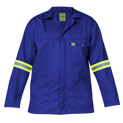 [WSDTT02J] Titan Premium Royal Blue Workwear Jacket (with Reflective)